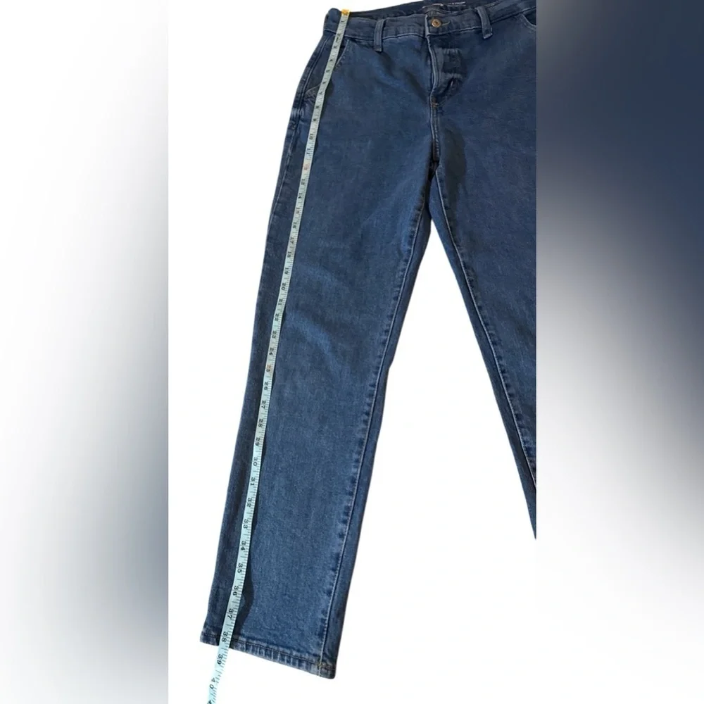 Old Navy Sky-Hi Straight Jeans Extra High Rise Blue Denim Size 2